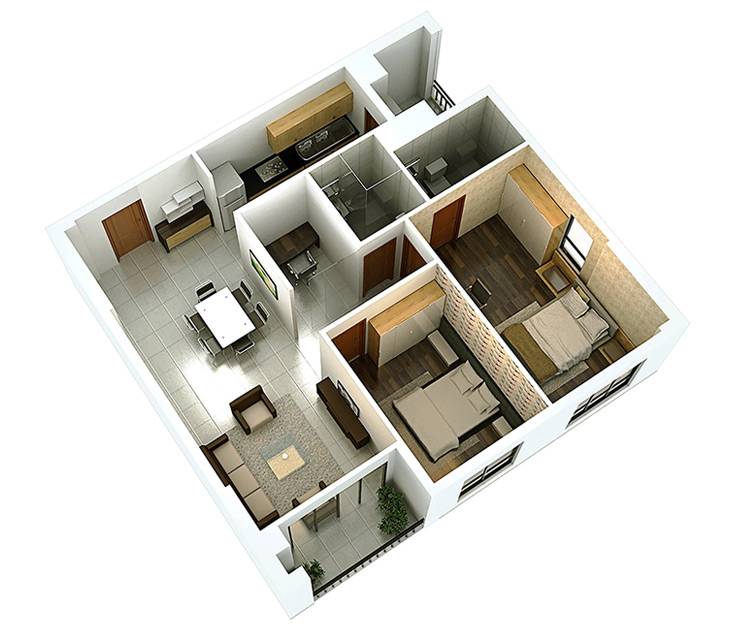 Bán Căn hộ chung cư tại Masteri Centre Point - 2 phòng ngủ, 65m²