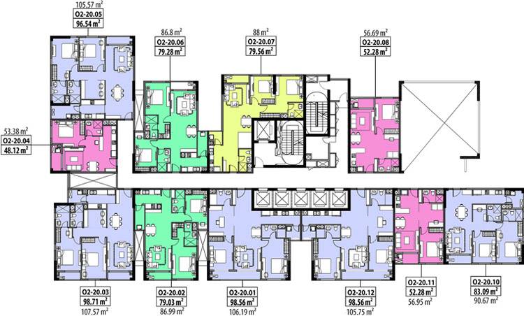 Bán Căn hộ chung cư tại Hado Centrosa - 2 phòng ngủ, 76m²
