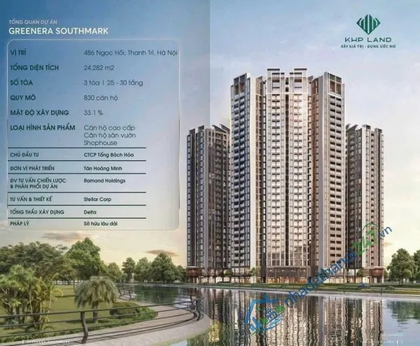 6,173 TỶ – CĂN 2PN SÂN VƯỜN TẠI GREENERA SOUTHMARK