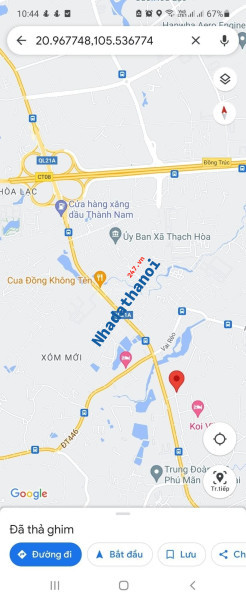 Cho thuê kho 540m2 khu Công nghệ cao Hòa Lạc Quốc lộ 21), Xã Phú Cát, Quốc Oai, Hà Nội