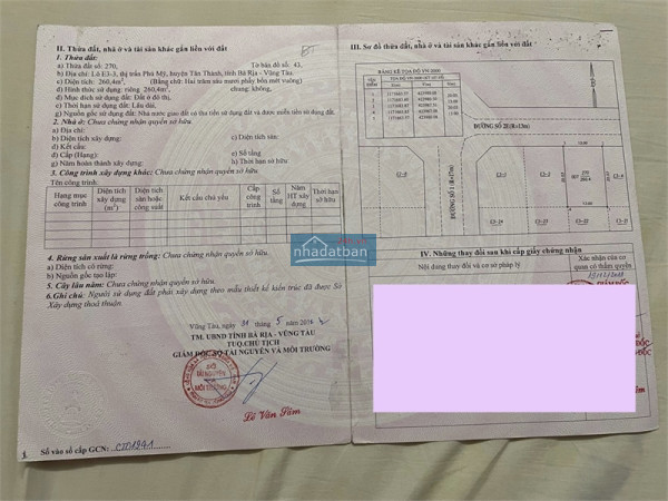 Cấn bán gấp 260m2 nền biệt thự gần chung cư OSIMI và đường Hùng Vương