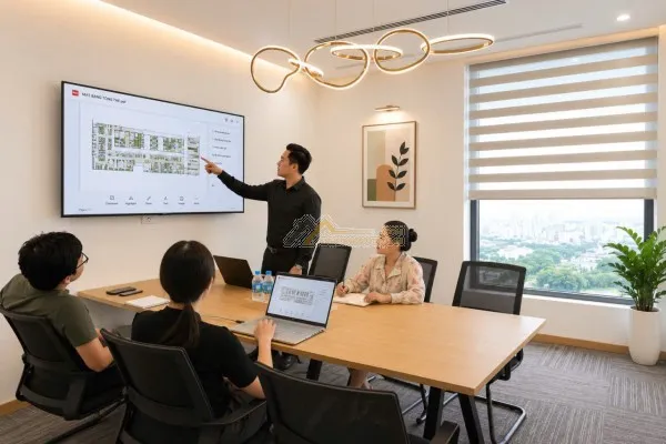 Văn phòng trọn gói cho team 6 đến 10 người đang tìm văn phòng riêng tại Hồ Tùng Mậu, Bắc Từ Liêm