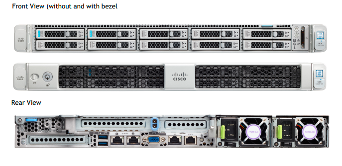 Thiết kế của Cisco C220 M5