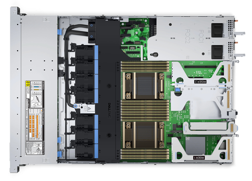 bên trong của PowerEdge R650xs