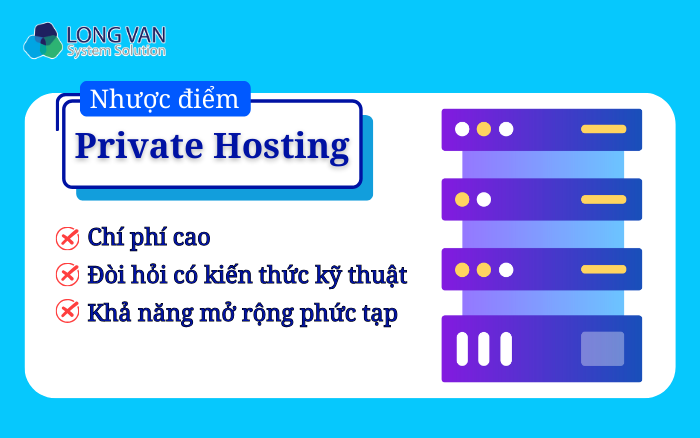 Một số hạn chế của Private Hosting