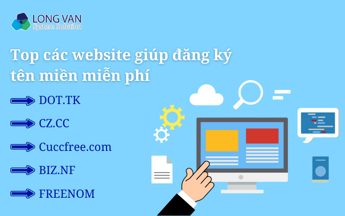 Top các website giúp đăng ký tên miền miễn phí vĩnh viễn