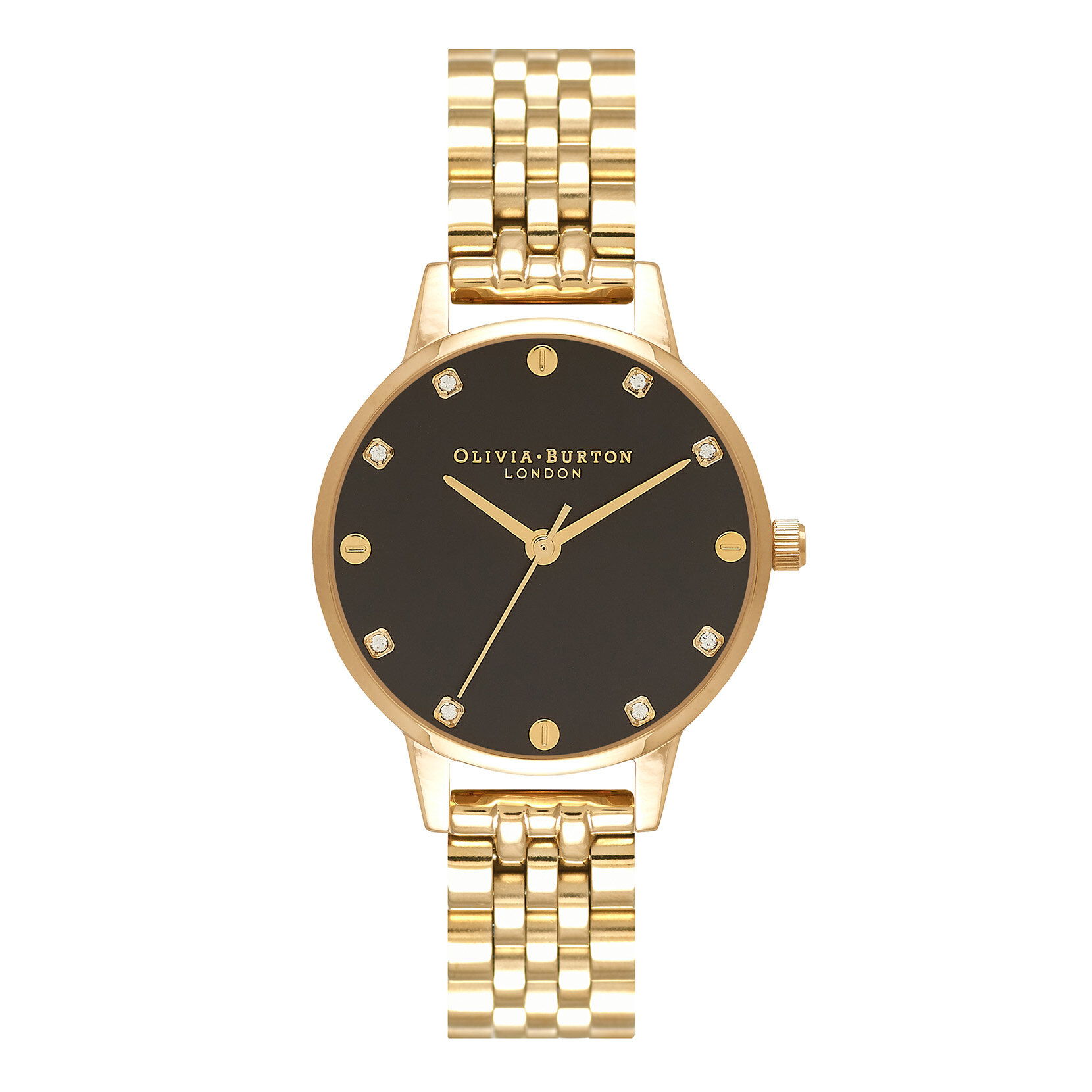 30mm Black & Gold Bracelet Watch 