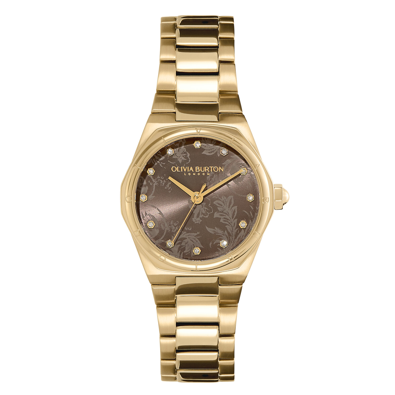 28mm Mini Hexa Mushroom & Gold Bracelet Watch 