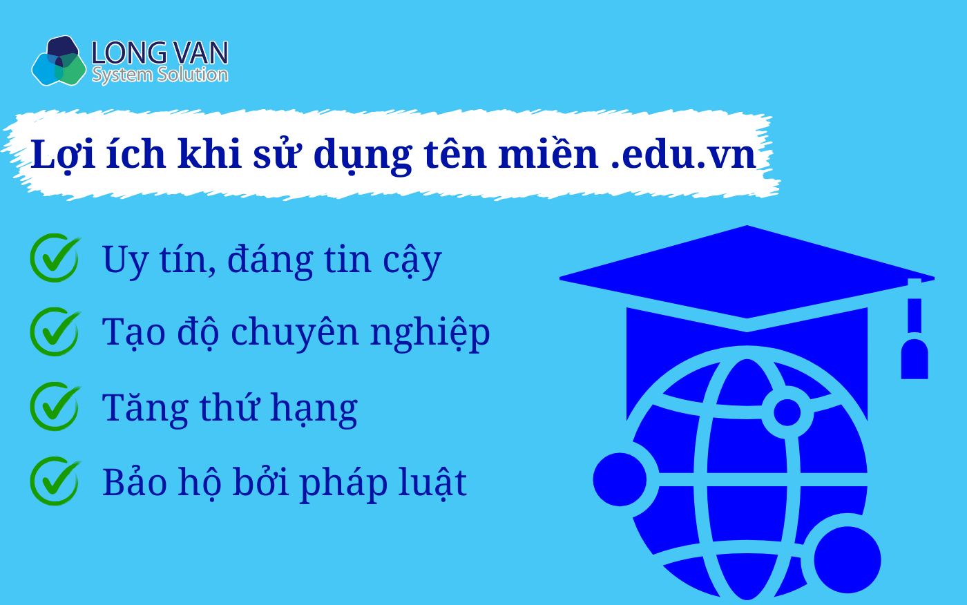 Lợi ích khi sử dụng tên miền .edu.vn