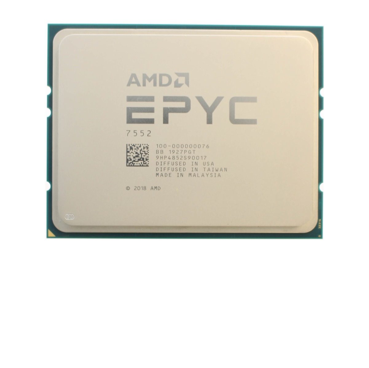 CPU AMD EPYC 7552 (48C/96T, 2.2GHz- 3.3GHz, 192MB, 200W)