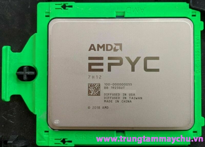 CPU AMD EPYC 7H12 (64C / 128T 2.6Ghz - 3.3Ghz 256MB 280W)