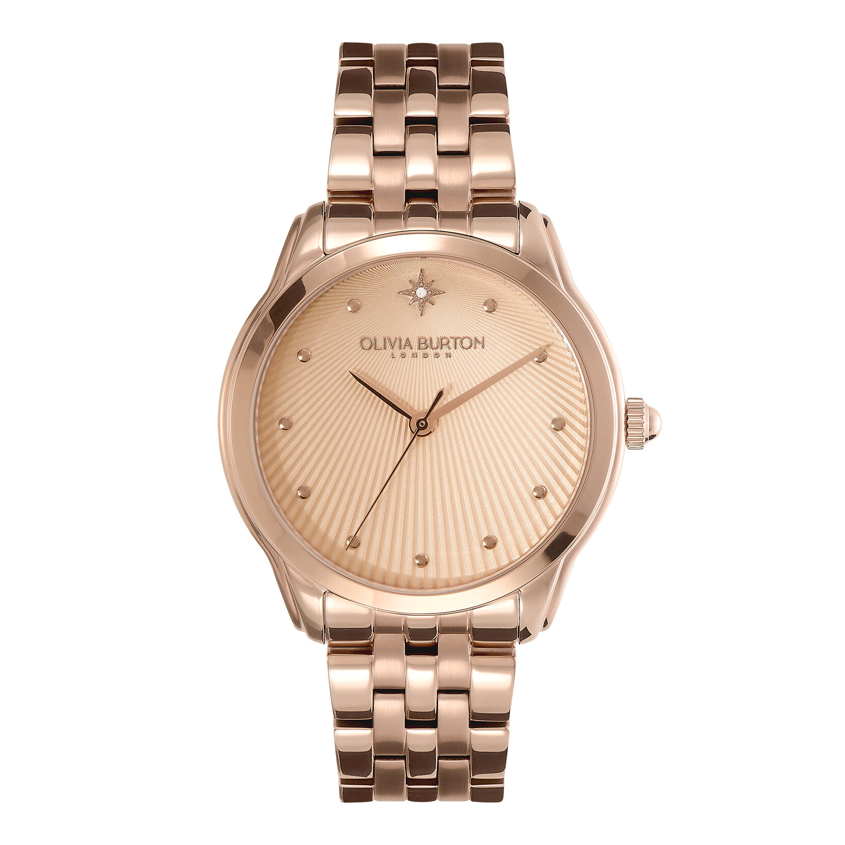 36mm Starlight Carnation Gold Bracelet Watch 