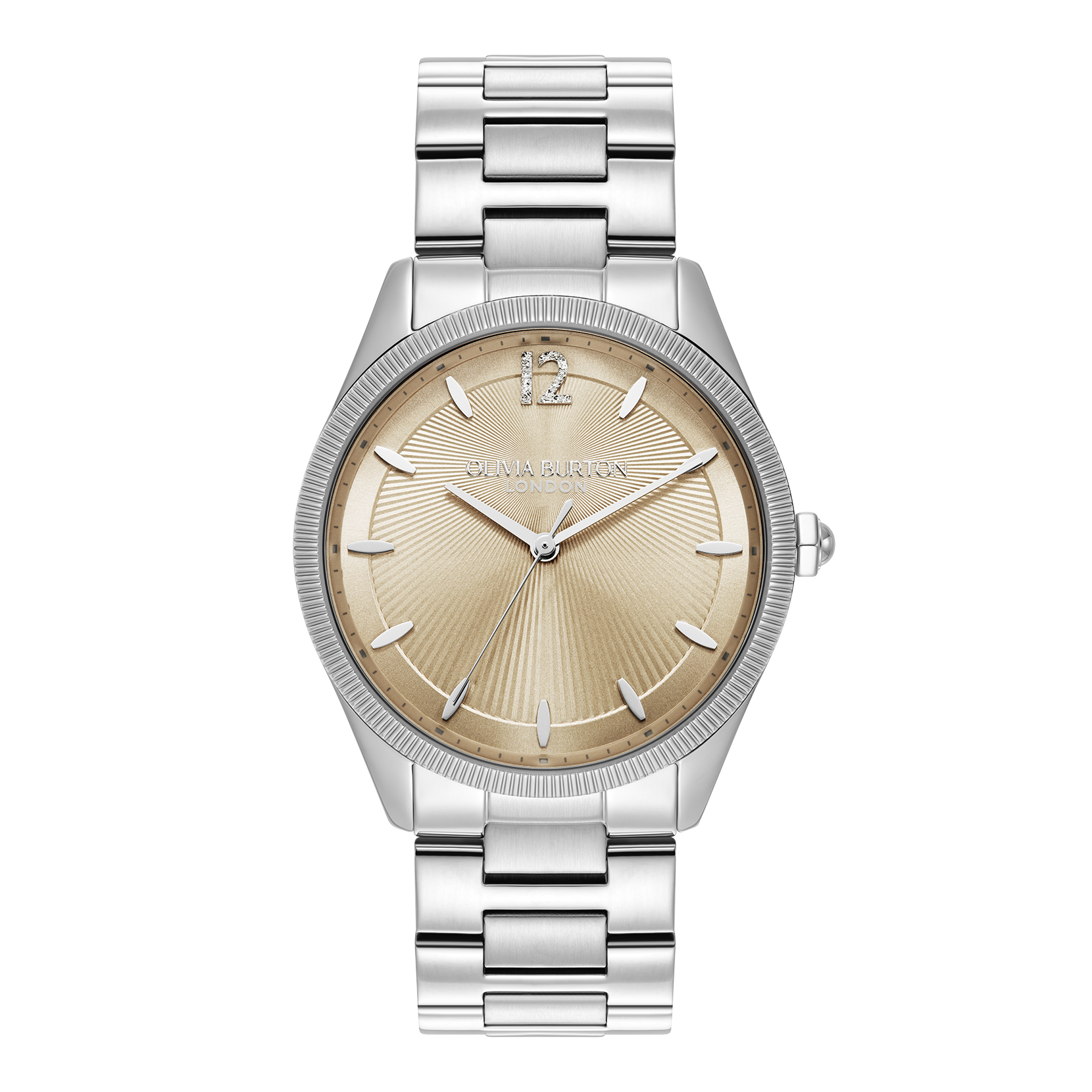 38mm Radiate Nude & Silver Bracelet Watch 