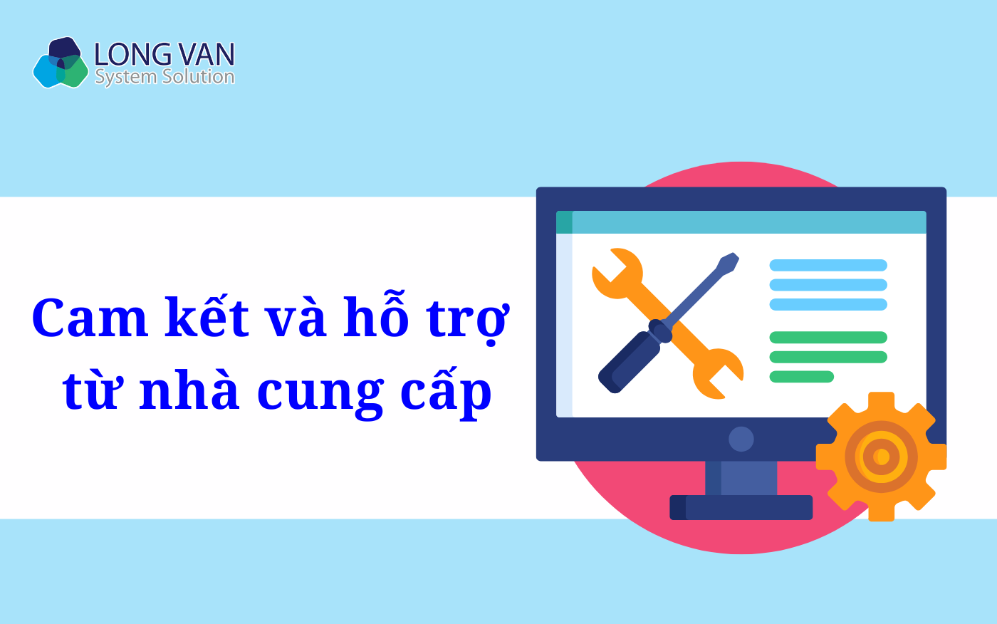 Cam kết và hỗ trợ từ nhà cung cấp