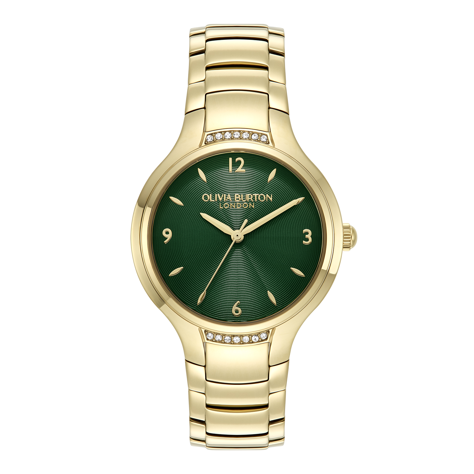 34mm Lea Forest Green & Gold Bracelet Watch