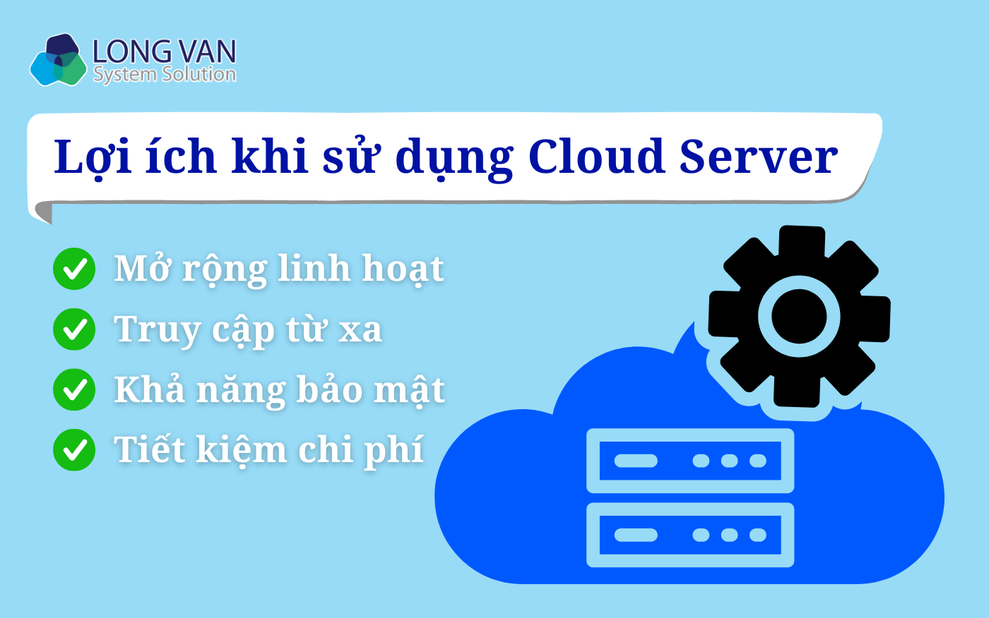 Lợi ích khi sử dụng Cloud Server