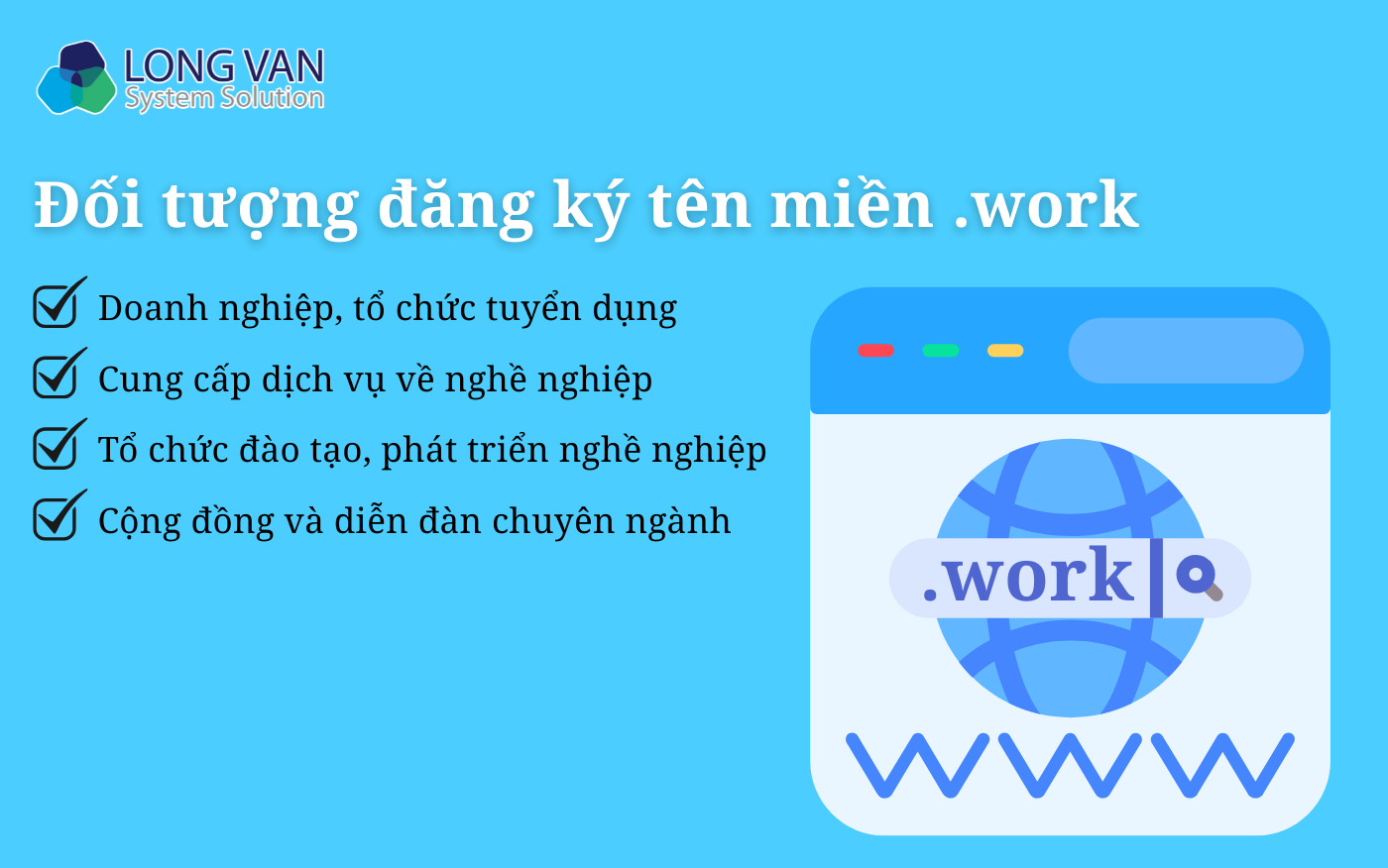 Đối tượng đăng ký tên miền .work
