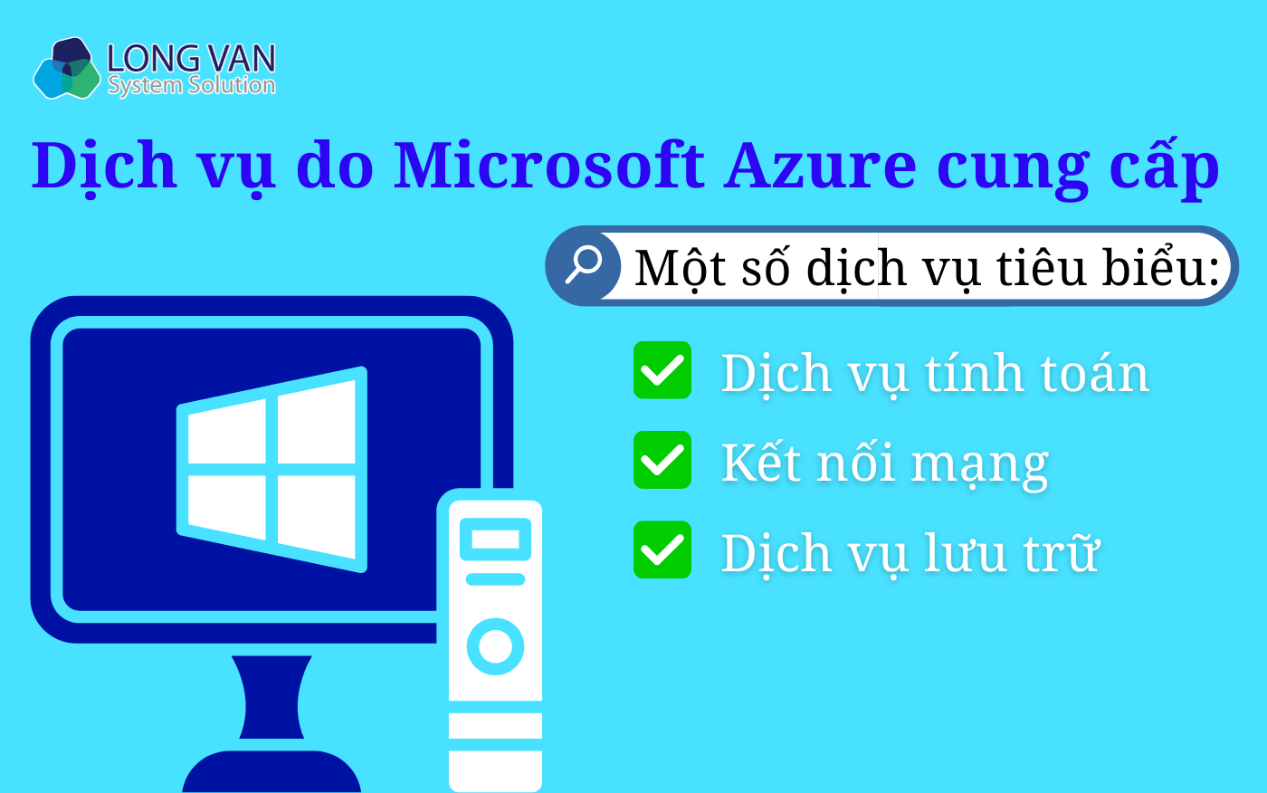 Các dịch vụ do Microsoft Azure cung cấp