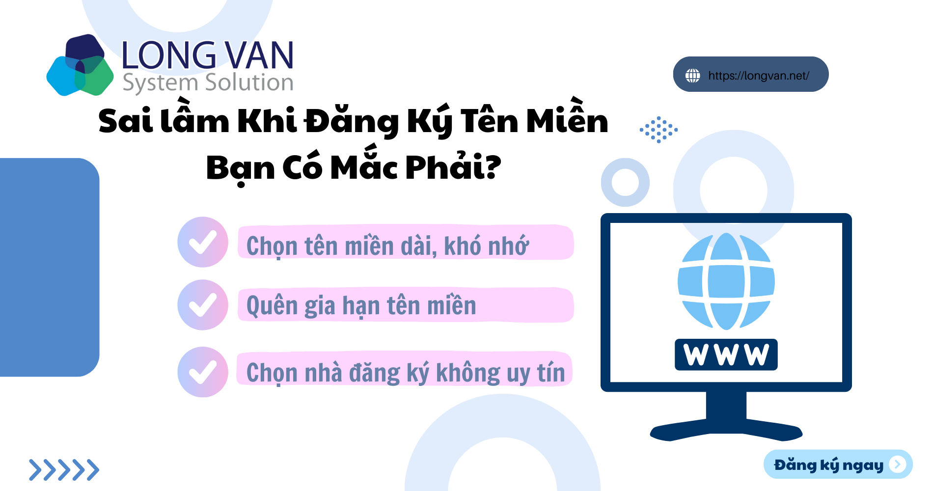 Top 5 sai lầm phổ biến khi đăng ký tên miền và cách tránh