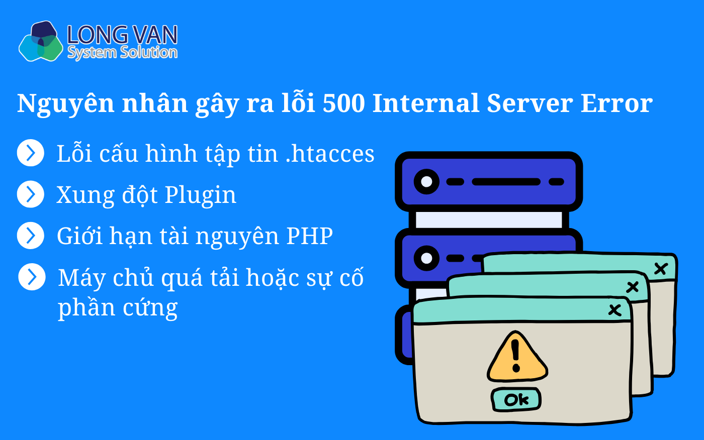 Nguyên nhân gây ra lỗi 500 Internal Server Error 