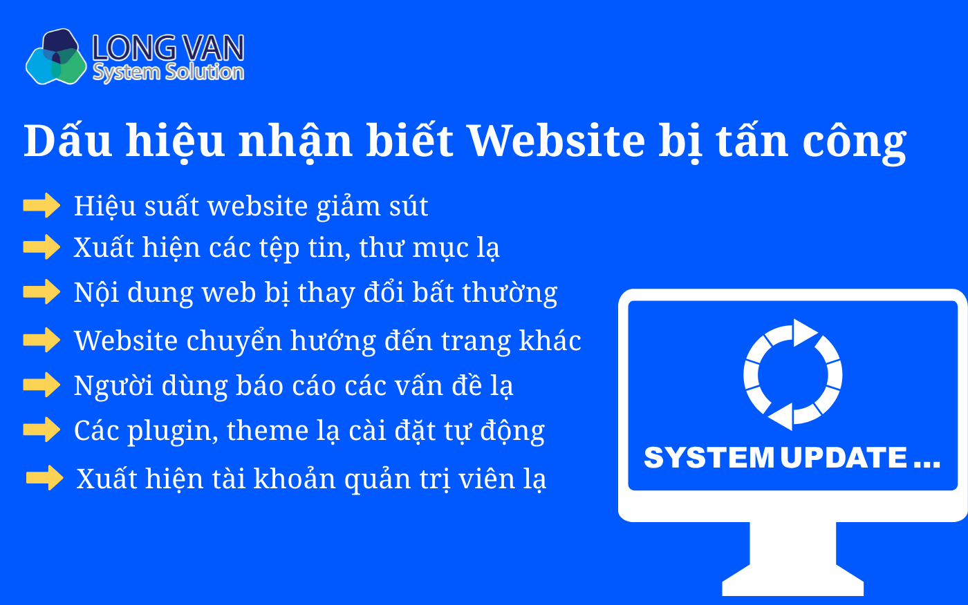 Dấu hiệu nhận biết Website bị tấn công