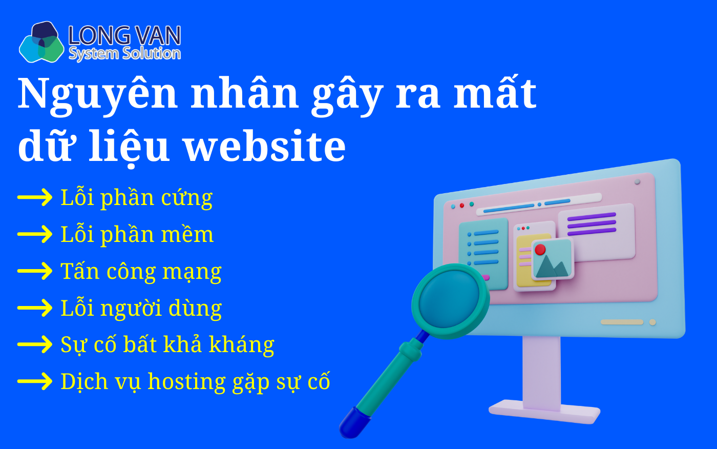 Nguyên nhân gây ra mất dữ liệu website