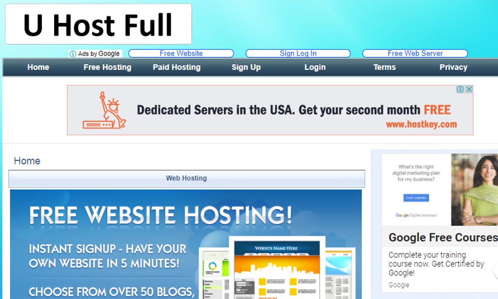 Hosting miễn phí Uhostfull.com