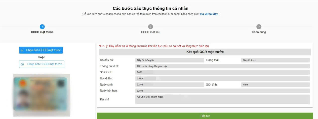 Xác thực CCCD