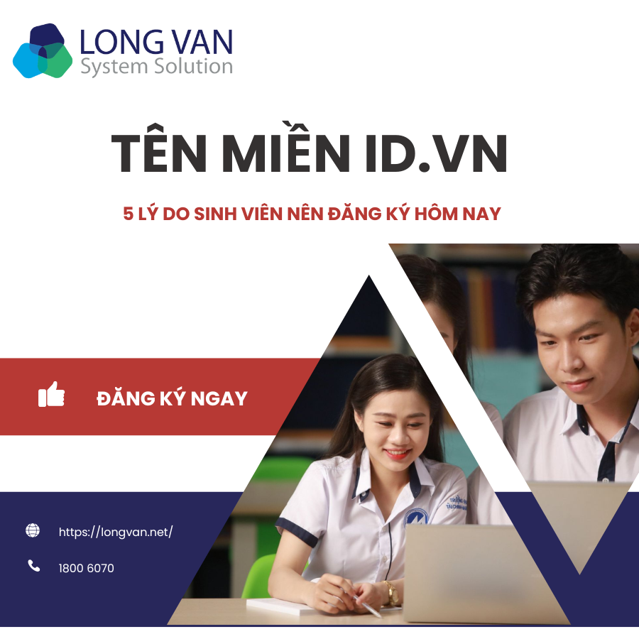 5 lý do sinh viên nên đăng ký tên miền miễn phí .ID.VN ngay hôm nay