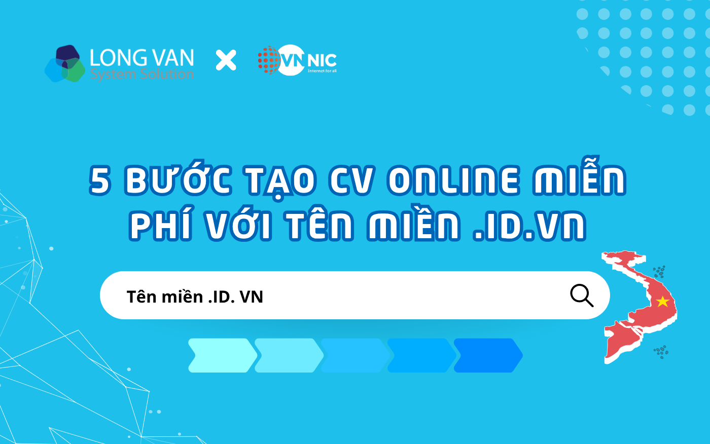 5 bước tạo CV online miễn phí với tên miền .ID.VN