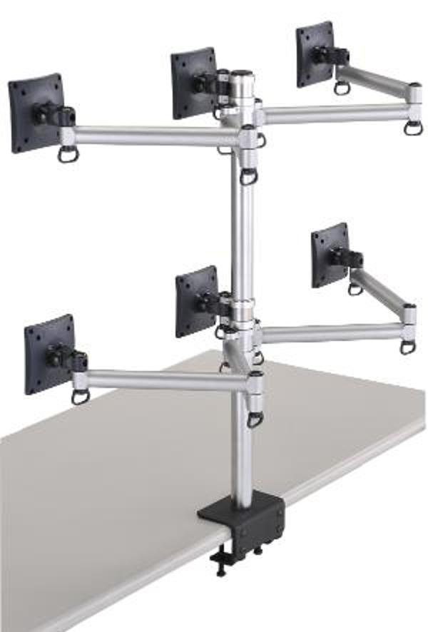 Tay đỡ 6 màn hình 19 inch FOGIM TKLA-6036C1-S(B)