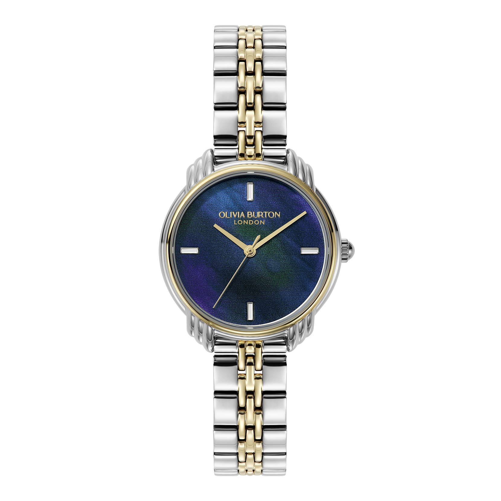 30mm Art Deco 2.0 Navy & Two Tone Bracelet Watch