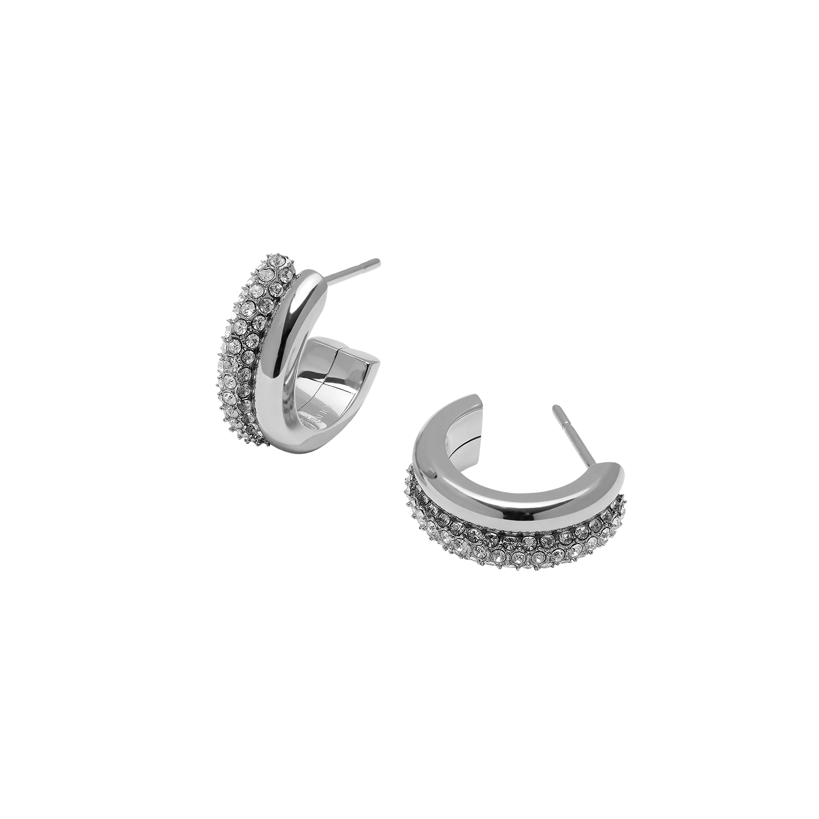 Classic Entwine Silver Hoop Earrings