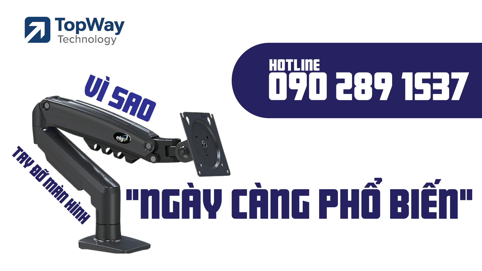 Vì sao tay đỡ màn hình ngày càng phổ biến trên thị trường?