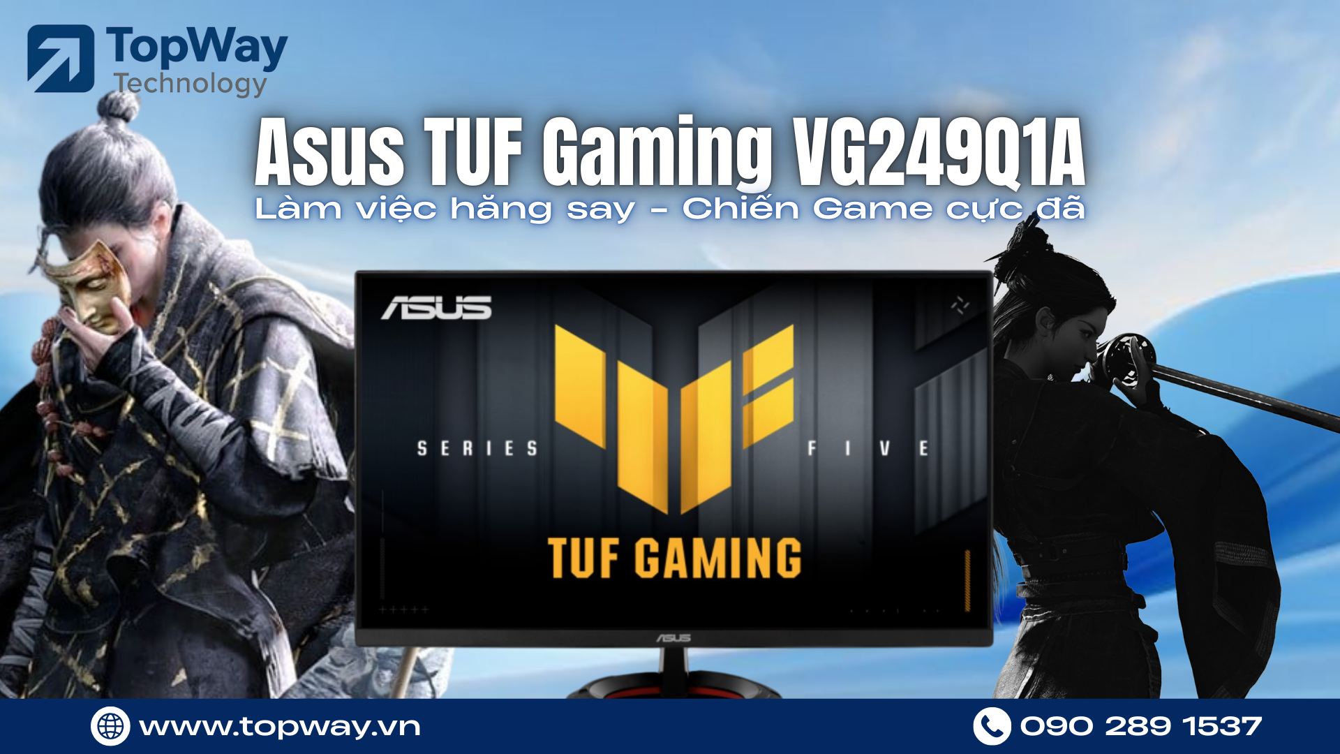 Asus TUF Gaming VG249Q1A - Làm việc hăng say - Chiến Game cực đã