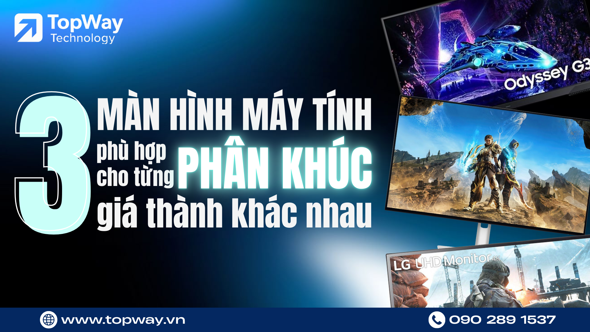 Màn hình máy tính tại TopWay: Bí quyết để làm việc nhanh hơn, chơi Game đã hơn và bảo vệ cột sống