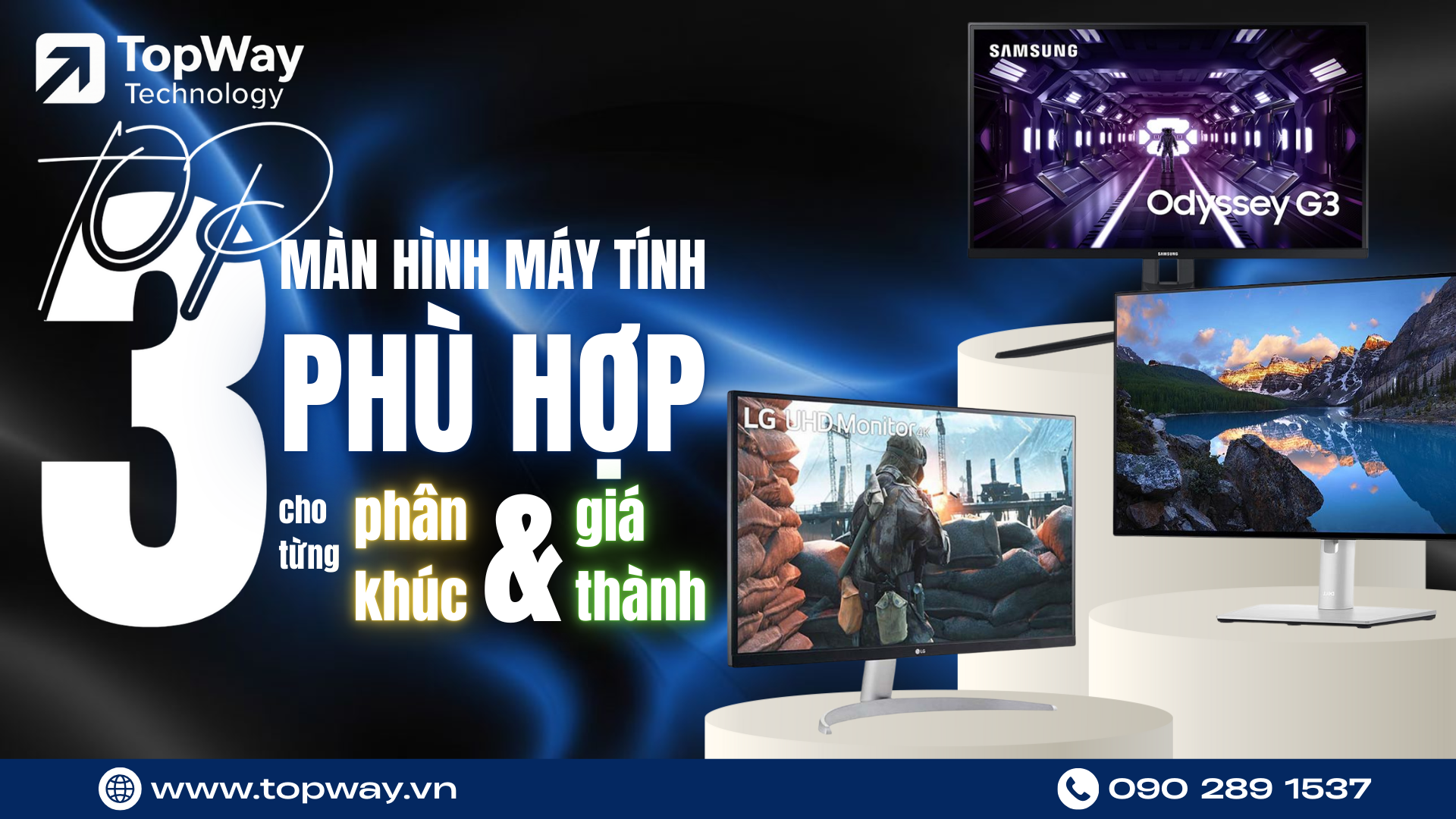Top 3 Màn hình máy tính phù hợp cho từng phân khúc và giá thành khác nhau