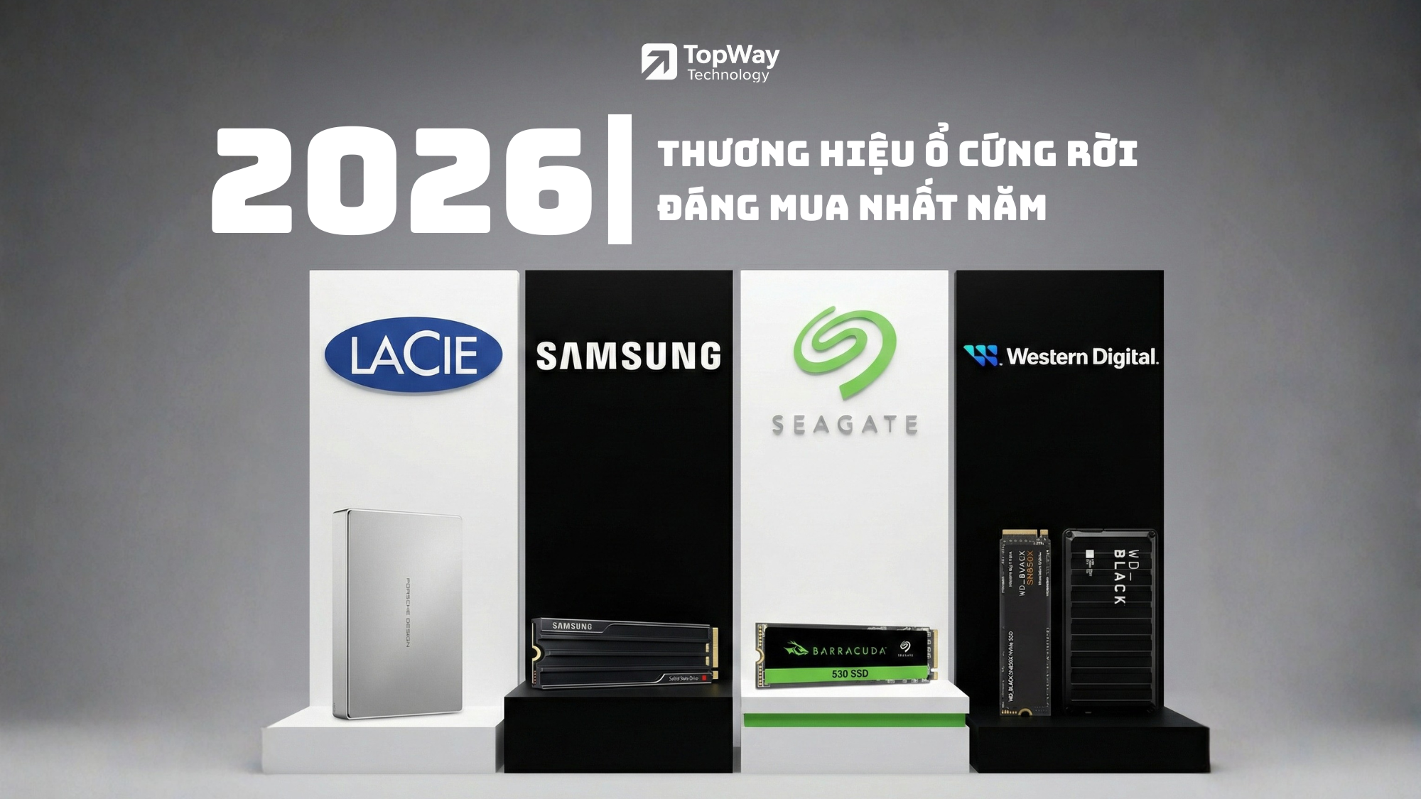 Thương hiệu ổ cứng rời đáng mua nhất năm 2026