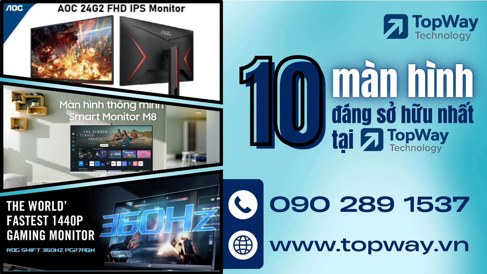 Review chi tiết Top 10 màn hình đáng sở hữu nhất tại TopWay