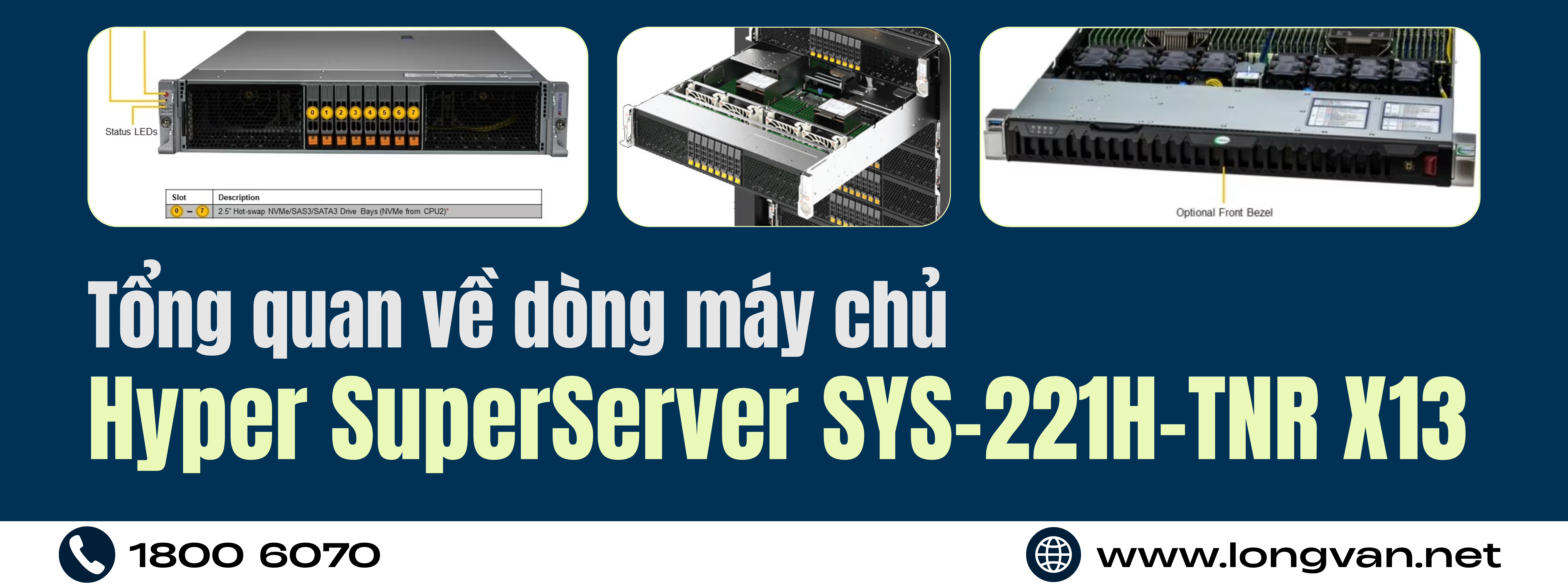 Tổng quan về dòng máy chủ Hyper SuperServer SYS-221H-TNR X13