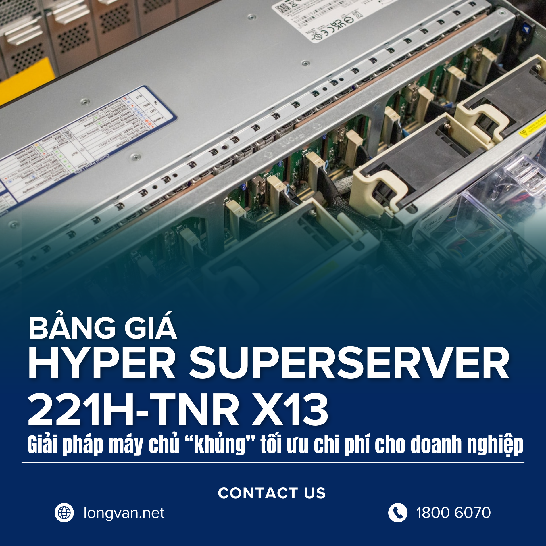 Bảng giá Hyper SuperServer 221H-TNR X13: Giải pháp máy chủ “khủng” tối ưu chi phí cho doanh nghiệp