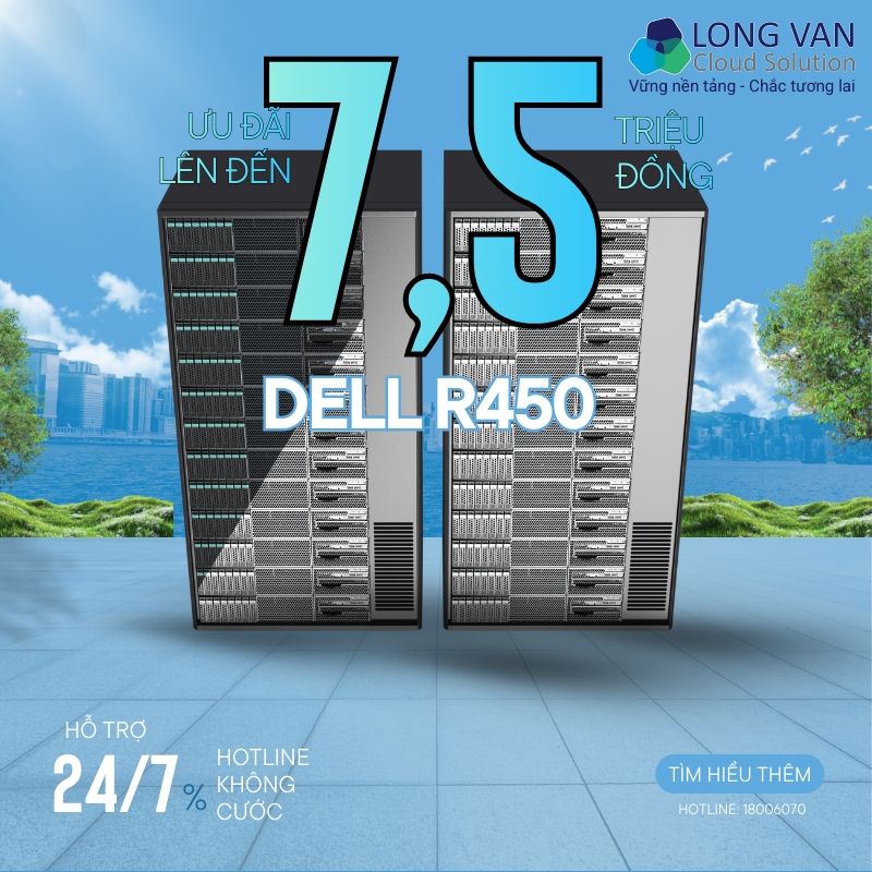 Bảng giá Dell R450 2026: Giải pháp máy chủ 1U tối ưu chi phí cho doanh nghiệp Việt