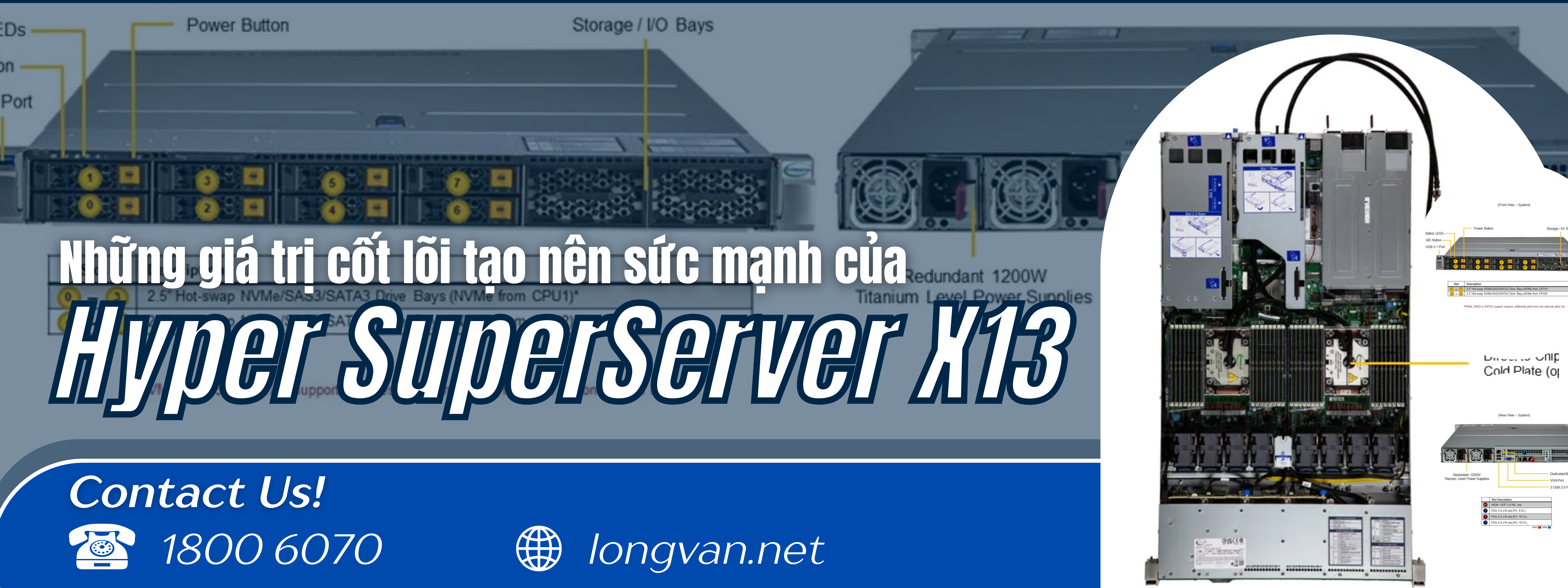 Phân tích cấu hình: Những giá trị cốt lõi tạo nên sức mạnh của Hyper SuperServer SYS-121H-TNR X13