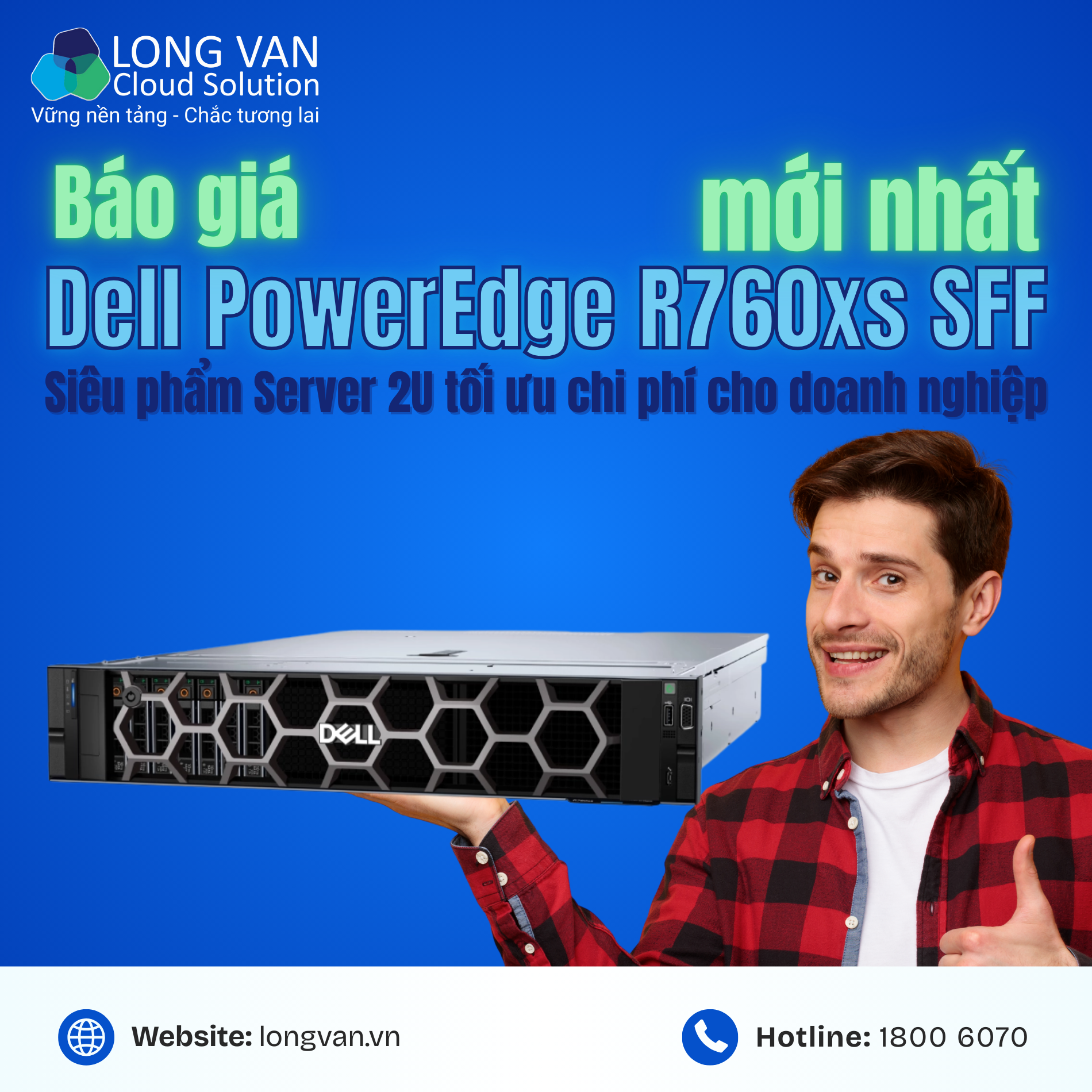 Báo giá Dell R760xs SFF mới nhất: Siêu phẩm Server 2U tối ưu chi phí cho doanh nghiệp