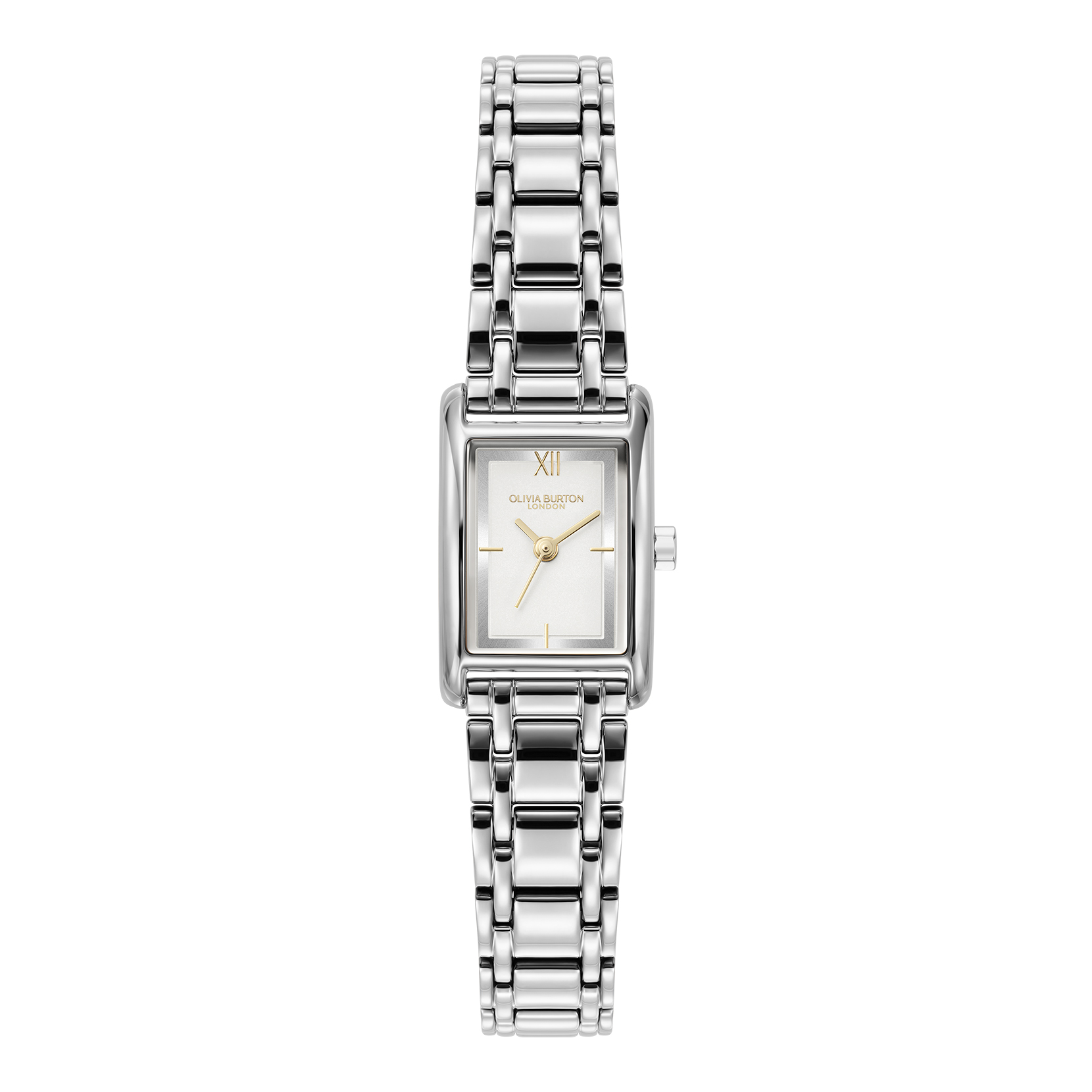 16mm Mini Grove White & Silver Bracelet Watch