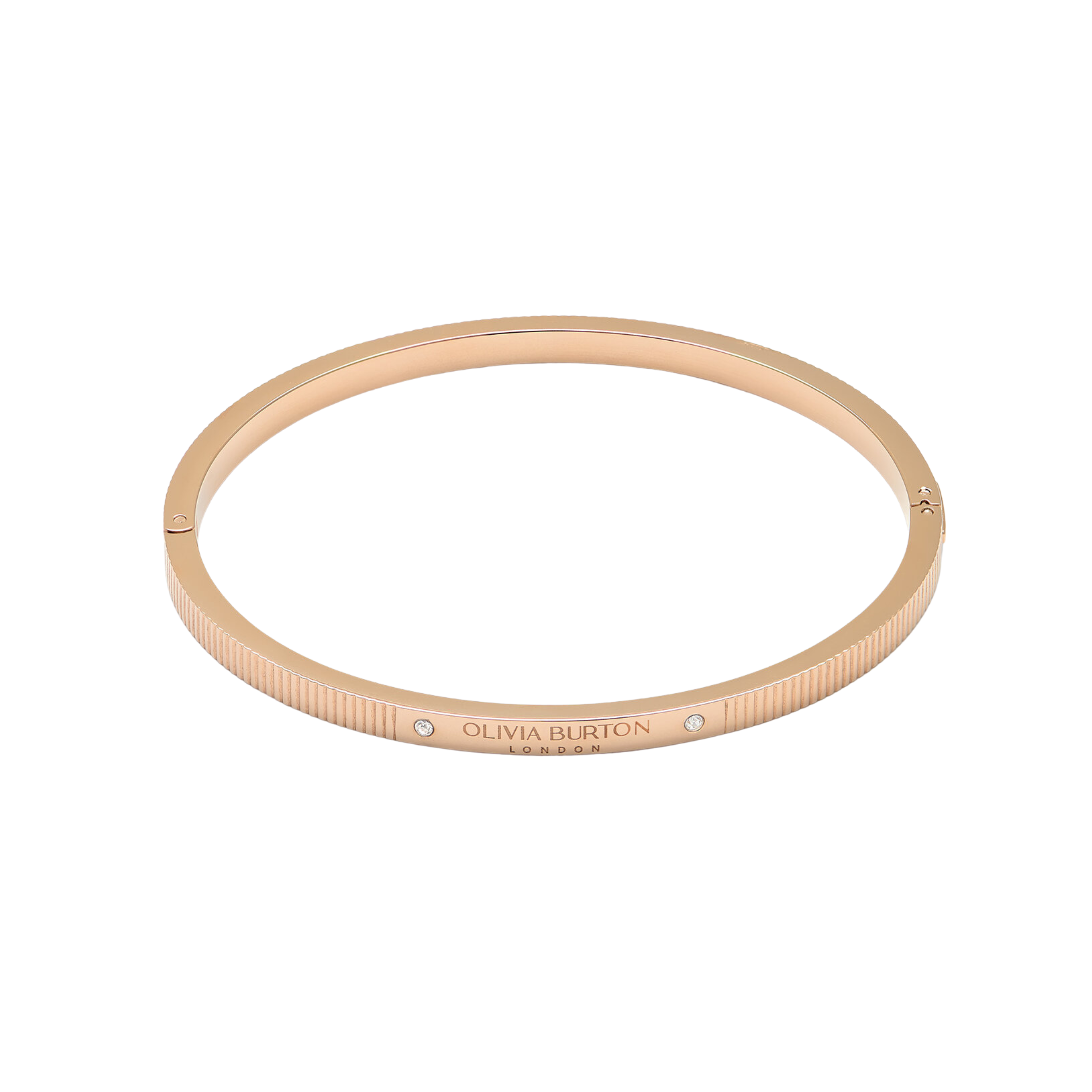 Linear Carnation Gold Bangle