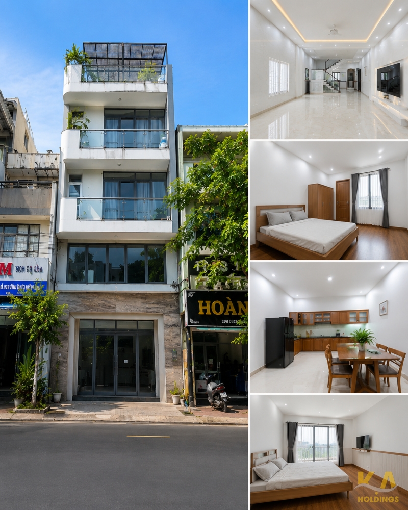 CHO THUÊ NHÀ MẶT TIỀN HUYỀN TRÂN CÔNG CHÚA - P.8 - 1 TRỆT 5 LẦU - CÓ THANG MÁY - DIỆN TÍCH 6x20M - GIÁ LIÊN HỆ