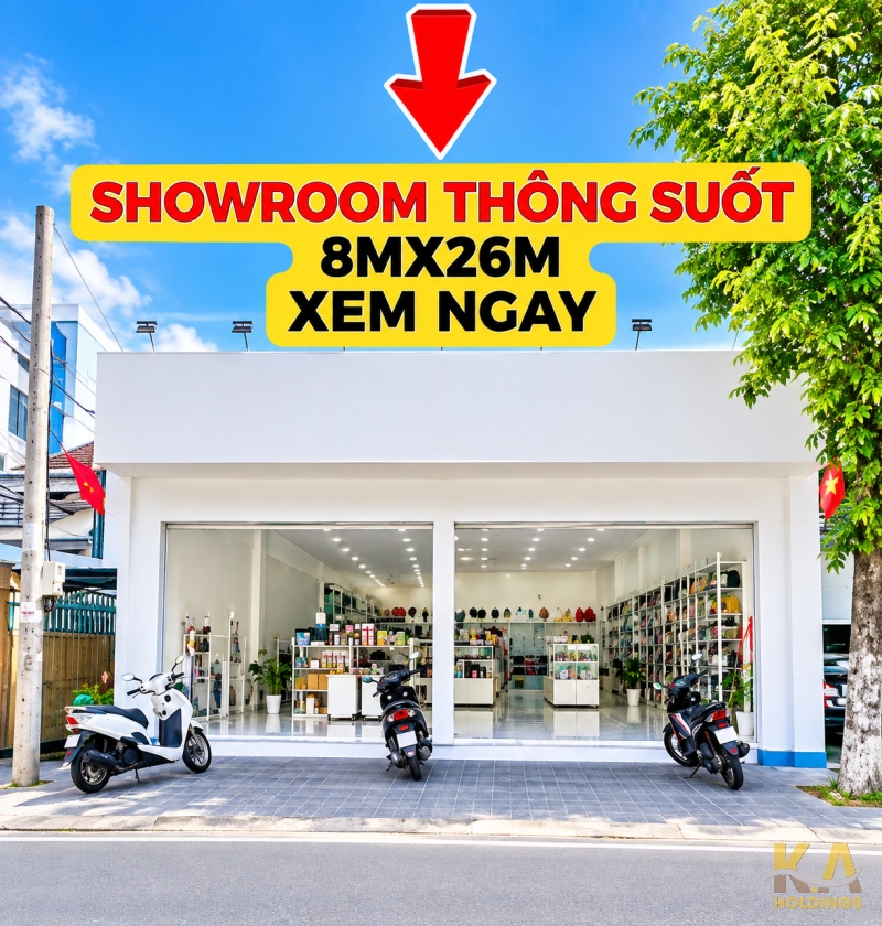 CHO THUÊ MẶT BẰNG LÔ GÓC 30/04 - NGÃ 3 HÀNG DƯƠNG - 8X27- SHOWROOM MỚI - 20 TRIỆU/THÁNG
