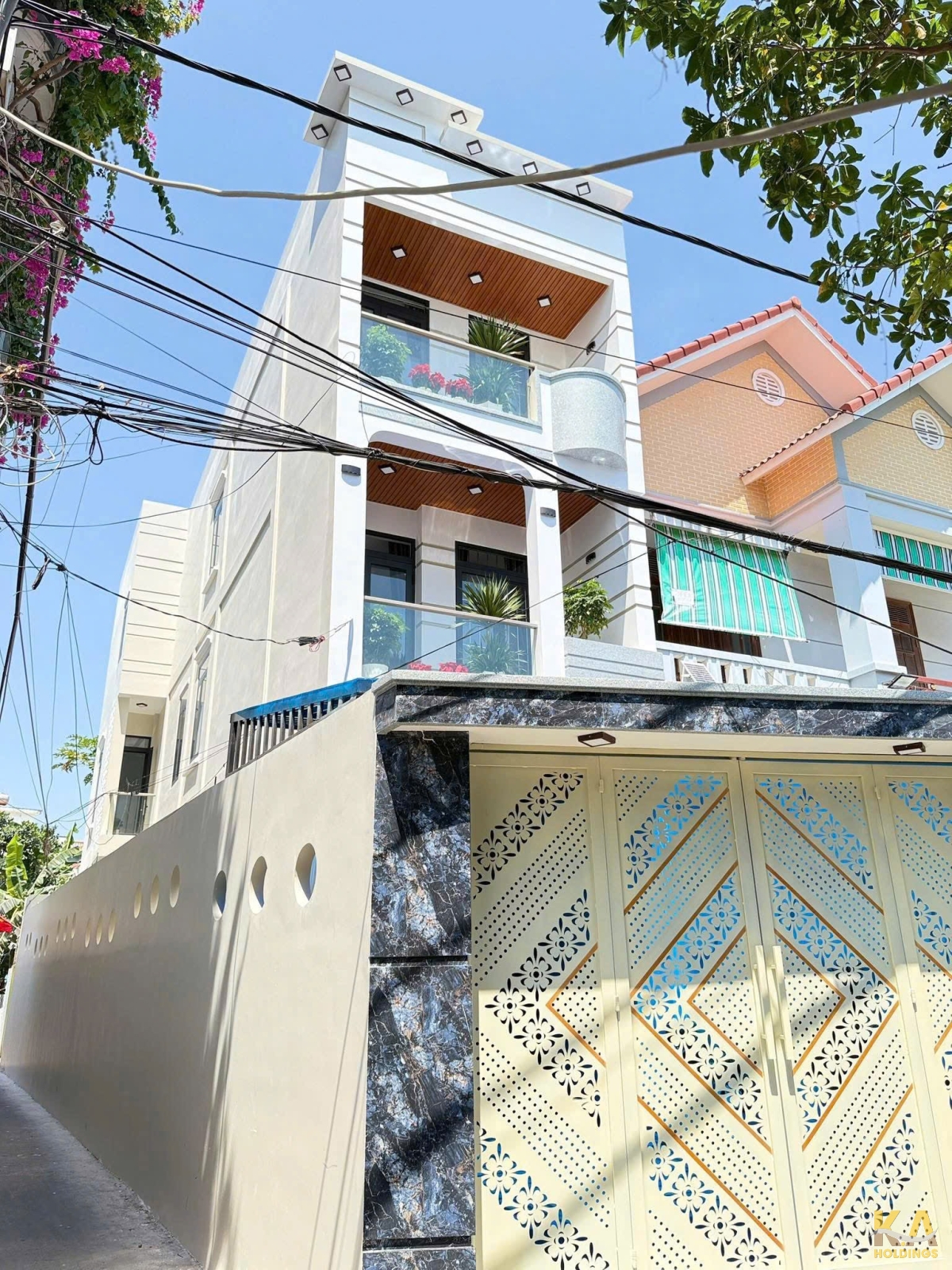 BÁN NHÀ MỚI 1 TRỆT 2 LẦU ĐƯỜNG BÌNH GIÃ - P.8 - CĂN GÓC 2 MT - 117.6M (4x22) - HOÀN CÔNG - ĐÔNG NAM - GIÁ 10.5 TỶ (TL)