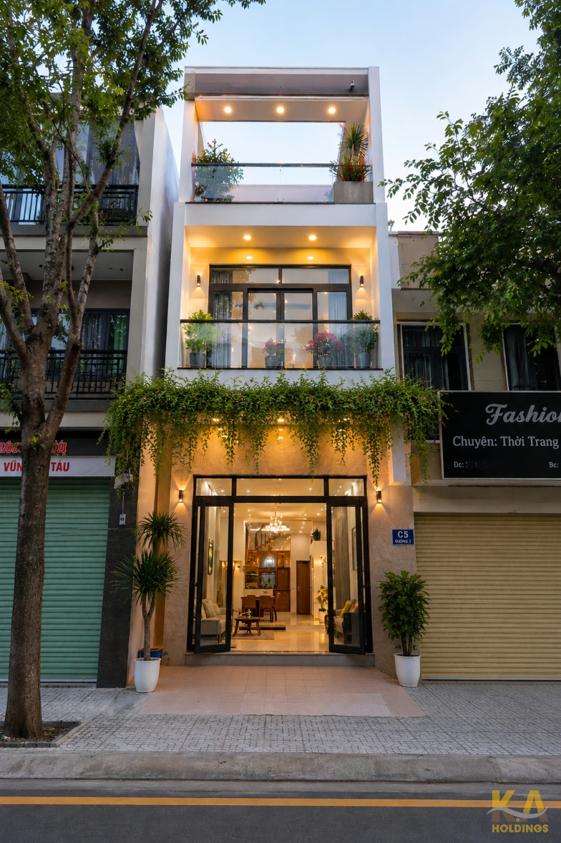 (HIẾM) Nhà 1 Trệt 2 Lầu Mặt Tiền Trần Đại Nghĩa, KĐT Chí Linh - Vũng Tàu 72m² -(4.5m x 16m) - ĐN - Giá bán 11 Tỷ